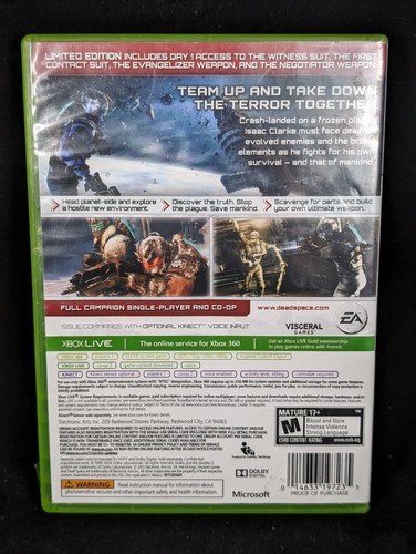 Dead Space 3 Limited Edition Microsoft Xbox 360 Kinect Game - Picture 2 of 3