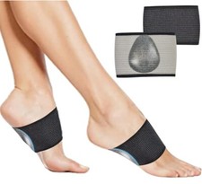 Pair Compression Arch Support Sleeves Plantar Foot Fasciitis Brace Pain Relief