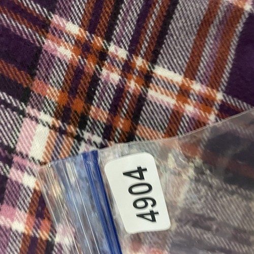 Arizona Jean Co Purple Plaid Button Down Flannel Size XL - Picture 7 of 7