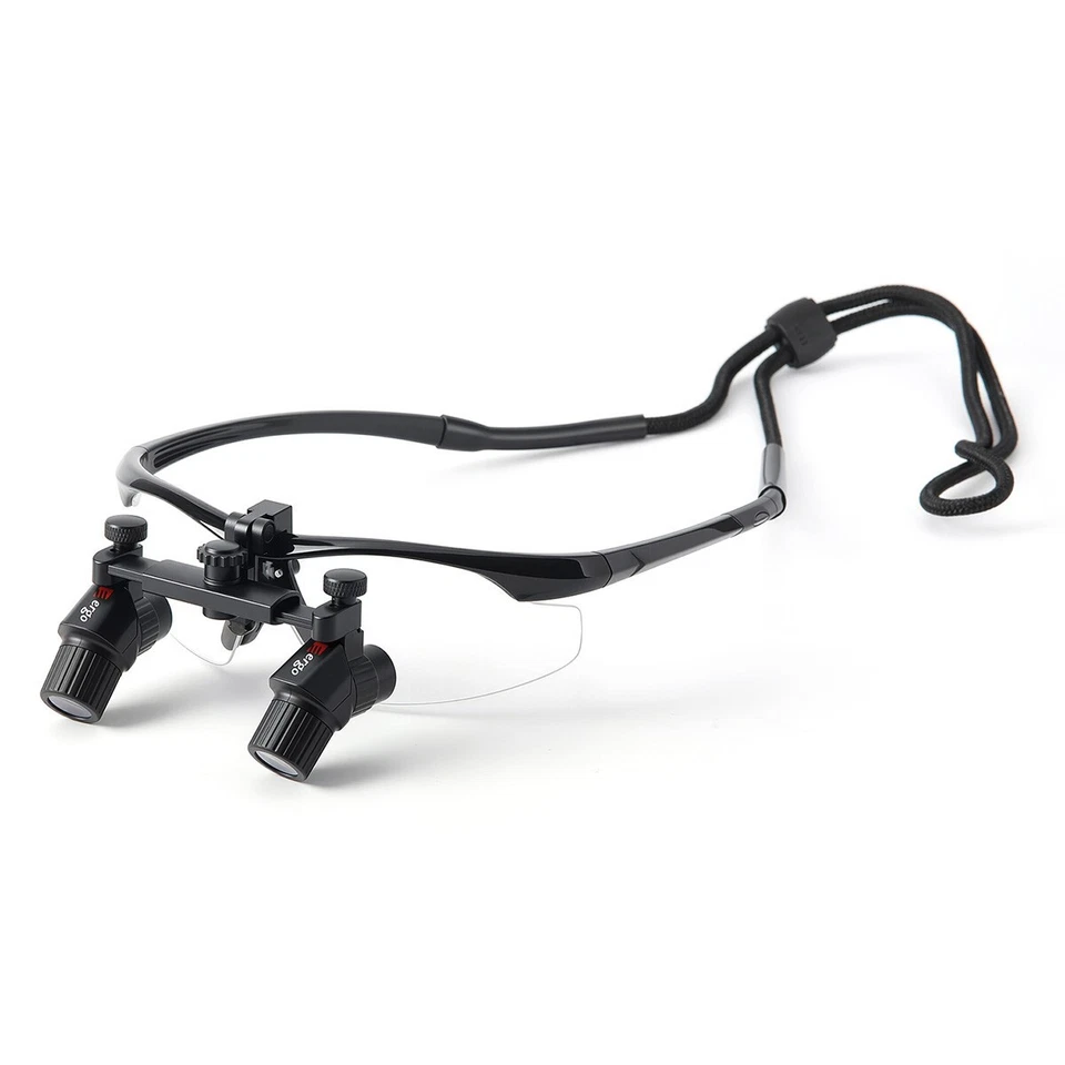 Lupas médicas quirúrgicas dentales 3,0x-6x lupa binocular Ergo/LED 5W faro Foto 4 de 4