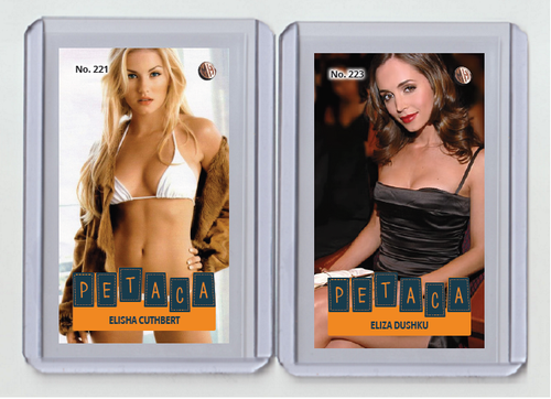 Elisha Cuthbert rare MH Petaca #'d x/3 Tobacco card no. 221
