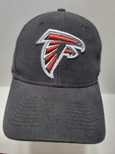 Reebok Atlanta Falcons Black Hat Cap NFL Hook...