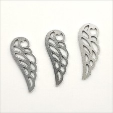 Lot 100pcs Angel Wing Antique Silver Charms Pendants for Jewelry Making 25 10mm