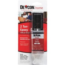  6 - Devcon 0.84 Oz. Clear Extremely Strong Water-Resistant 2-Ton Epoxy Syringe