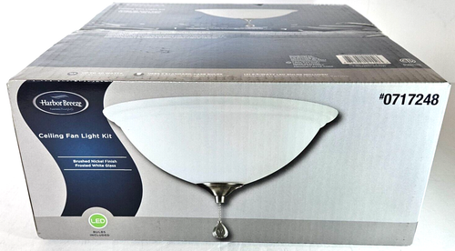 Harbor Breeze LED Ceiling Fan Light Kit Brushed Nickel Finish 0717248 New - Picture 10 of 11
