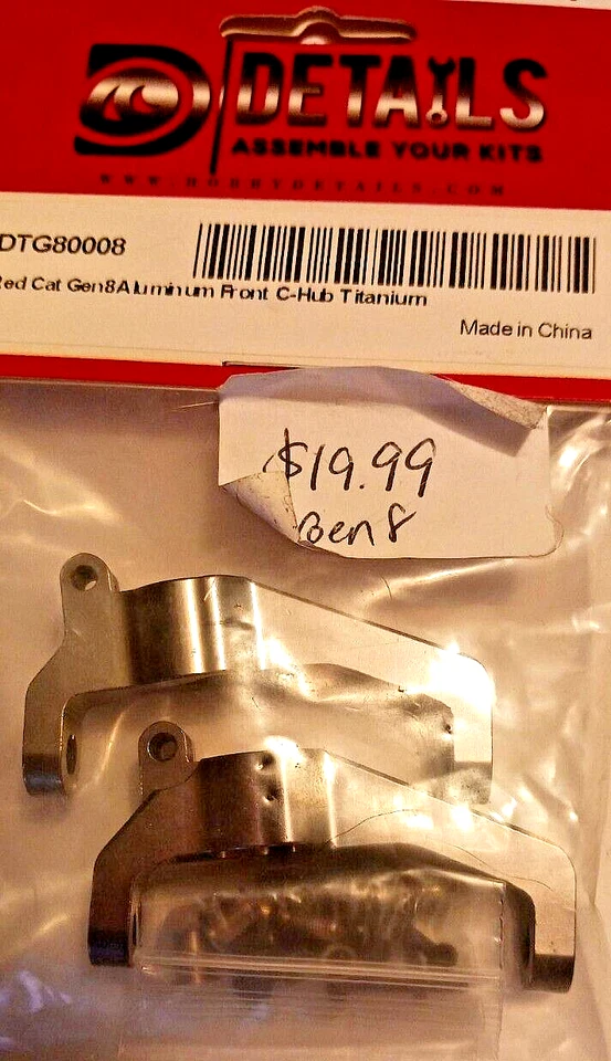 Redcat Gen8 DTG80007 Steering Knuckle,  8813 Mod1 13T Gear & DTG80008 C-Hub - Image 3 of 4