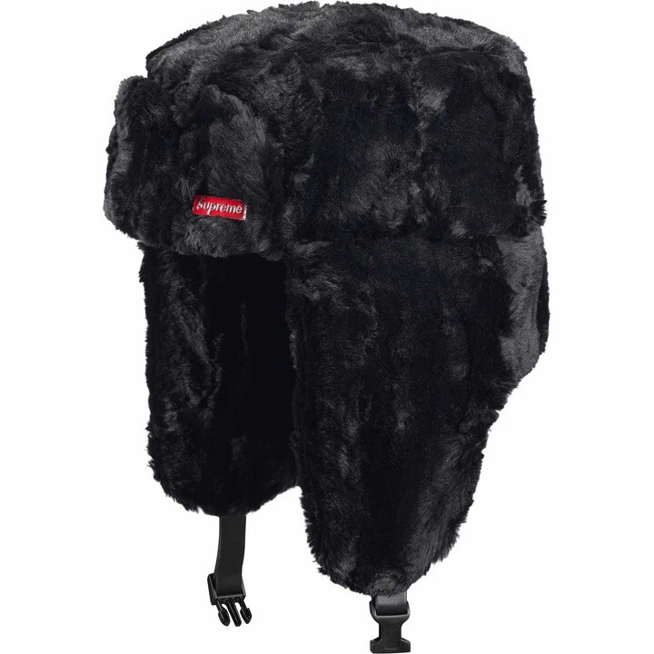 Supreme ‘Faux Fur Ushanka Hat’ Burgundy Supreme Faux Fur Ushanka Hat (FW19) - $88