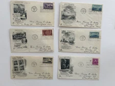 1948 US FIRST DAY COVERS LOT OF 6 COVERS 1948 FIRST DAY OF ISSUE