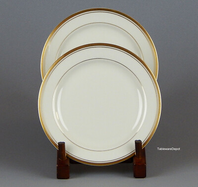 Edgerton CONTESSA GOLD, Set(s) of 2 Bread & Butter Plates, MINT/SUPERB+! RARE