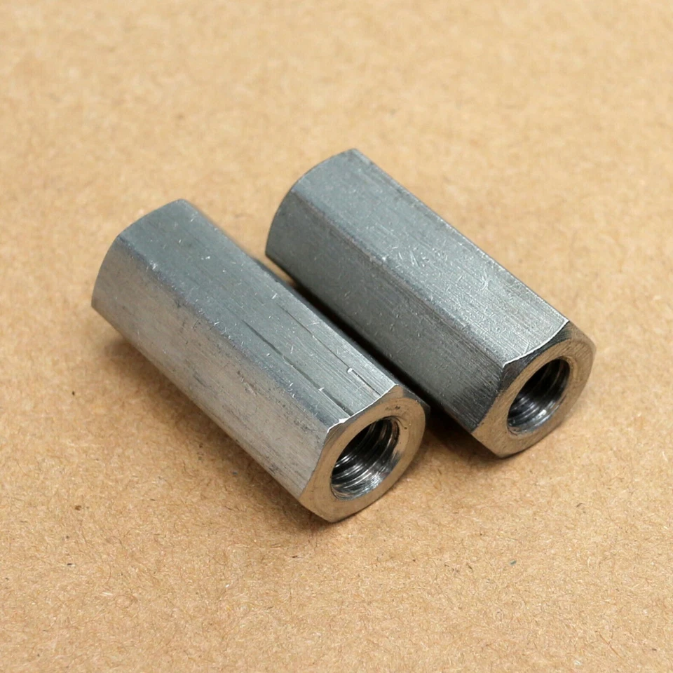 Long Rod Hex Coupling Nut Select M5 M6 M8 M10 M12 M14 M16 - Image 3 of 4