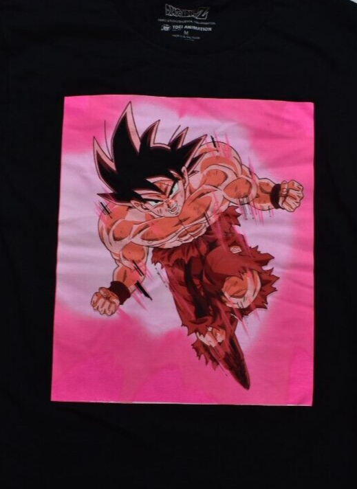 Dragon Ball Z Mens Goku 9000 Anime Black Tee Shirt New Small | eBay