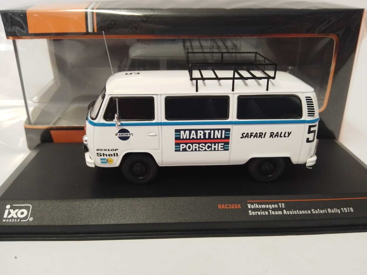 VW T2 Safari Rally 1978 - IXO 1/43 - Neuf En Boîte - Fourgon Blanc