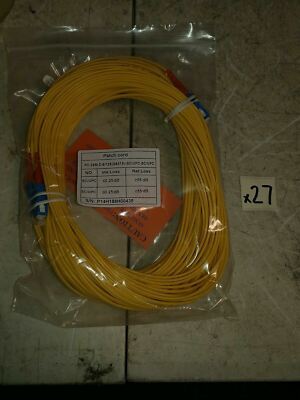 Fiber Optic SC UPC Singlemode 9/125 Duplex 25M Patch Cord PC Industrial Network