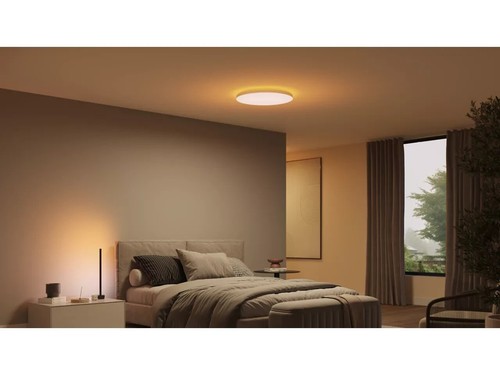Panneau de plafond intelligent Philips Hue Datura grand rond 2,49 po x 22,60 blanc et couleur - Photo 6 sur 6
