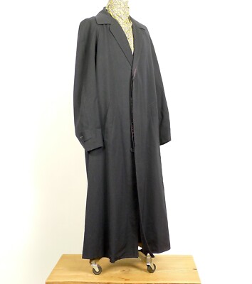 Vintage Men's 1940's Style Dark Navy Blue Wool Gaberdine Frock