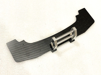 Carbon fiber + Aluminum Front Splitter W/ Bumper For Arrma Felony 6s BLX  Silver