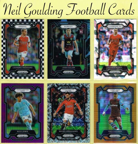 Panini 2023-24 ☆ PRIZM PREMIER LEAGUE SOCCER - PARALLEL ☆ Football Cards - Picture 1 of 247