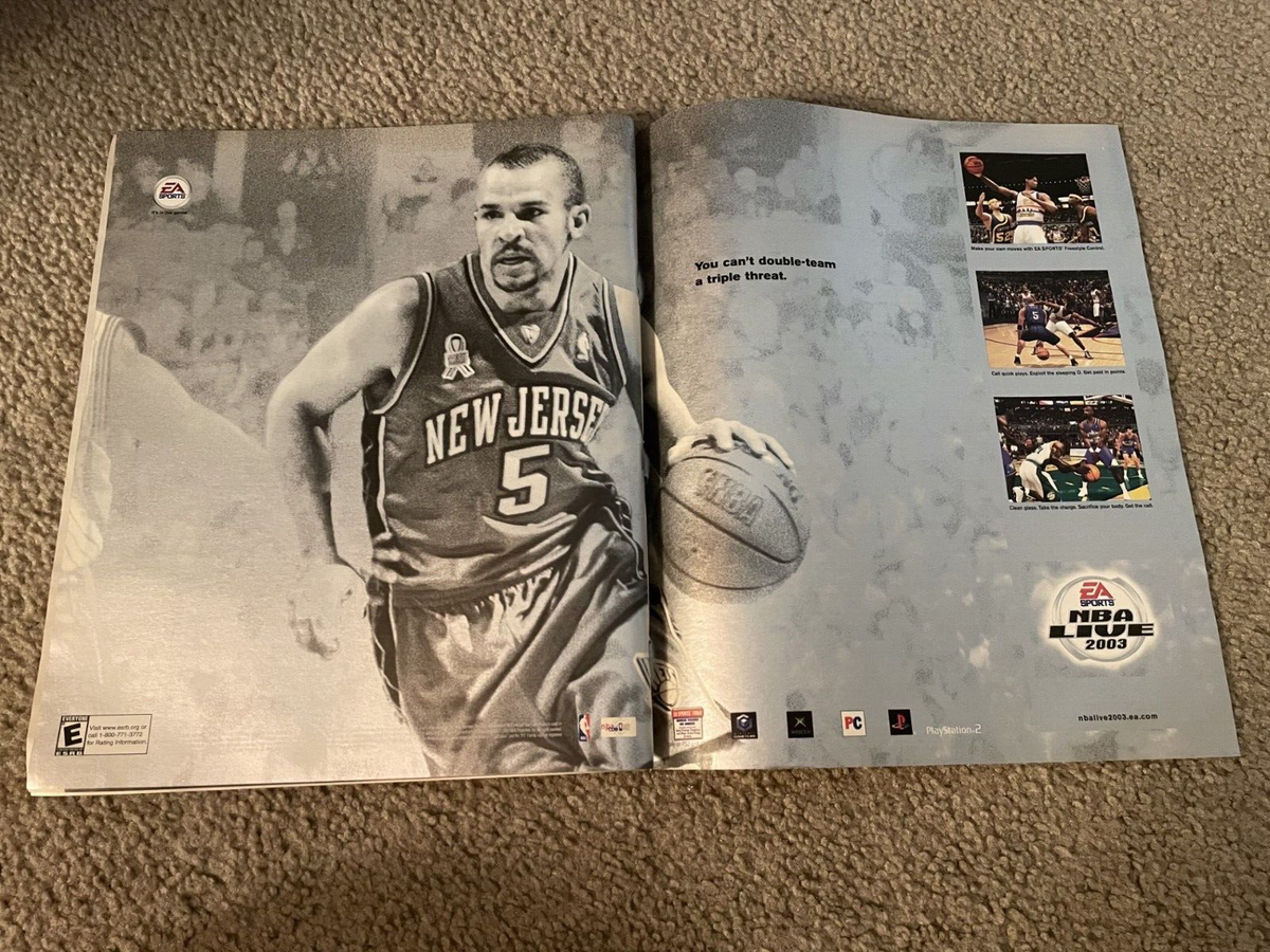 Vintage NBA LIVE 2003 Playstation 2 PS2 Video Game Print Ad JASON