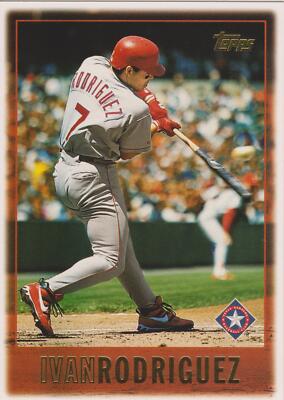 1997 Topps Ivan Rodriguez #340 Texas Rangers Baseball Card