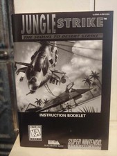 JUNGLE STRIKE Super Nintendo SNES Game Original 1993 Instruction Booklet Manual