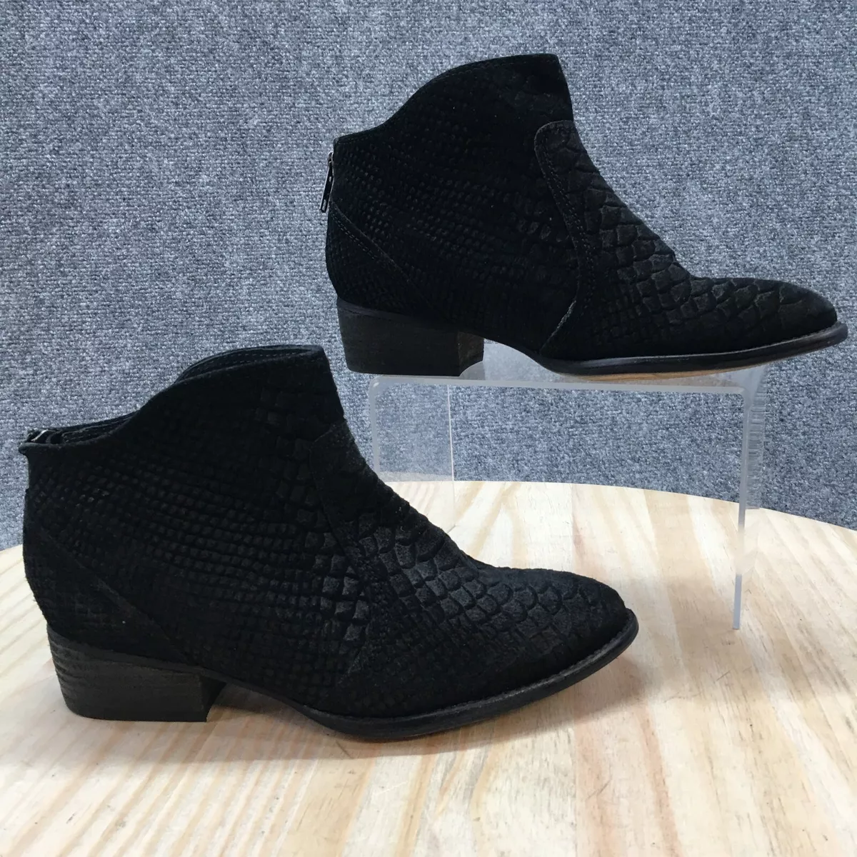 Seychelles Boots Womens 6 Reunited Snakeskin Ankle Booties Zipper