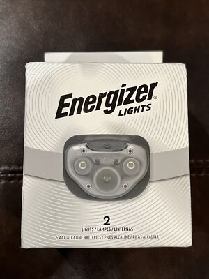 2-Pk Energizer LED Headlamps Lights w/Batteries Open Box,