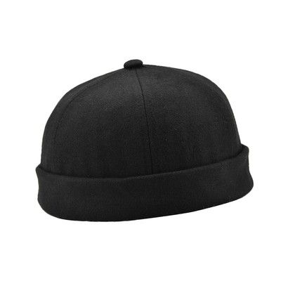Herren Damen Unisex Totenkopfkappe Seemann Vermieter Mütze Beanie gerollte Manschette Retro MÜTZE