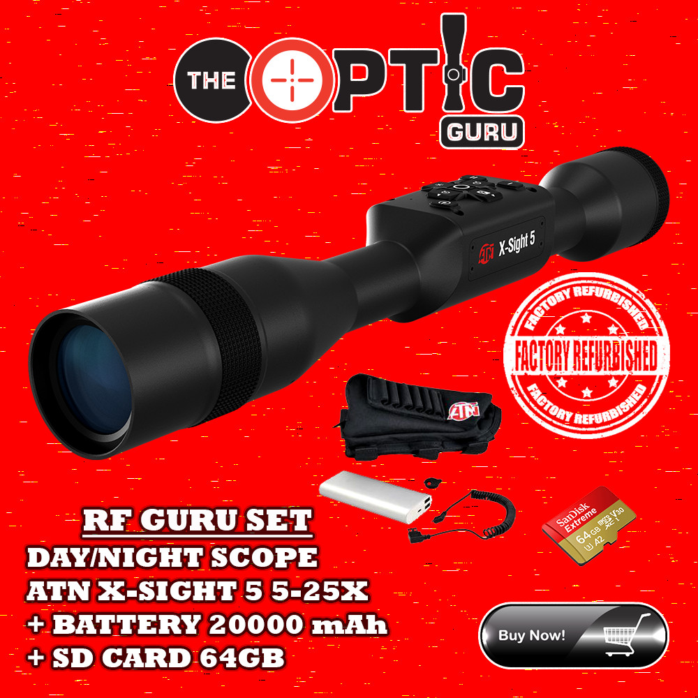 Buy RF KIT ATN X-Sight 5 5-25x Hunting Rifle Scope | Power W