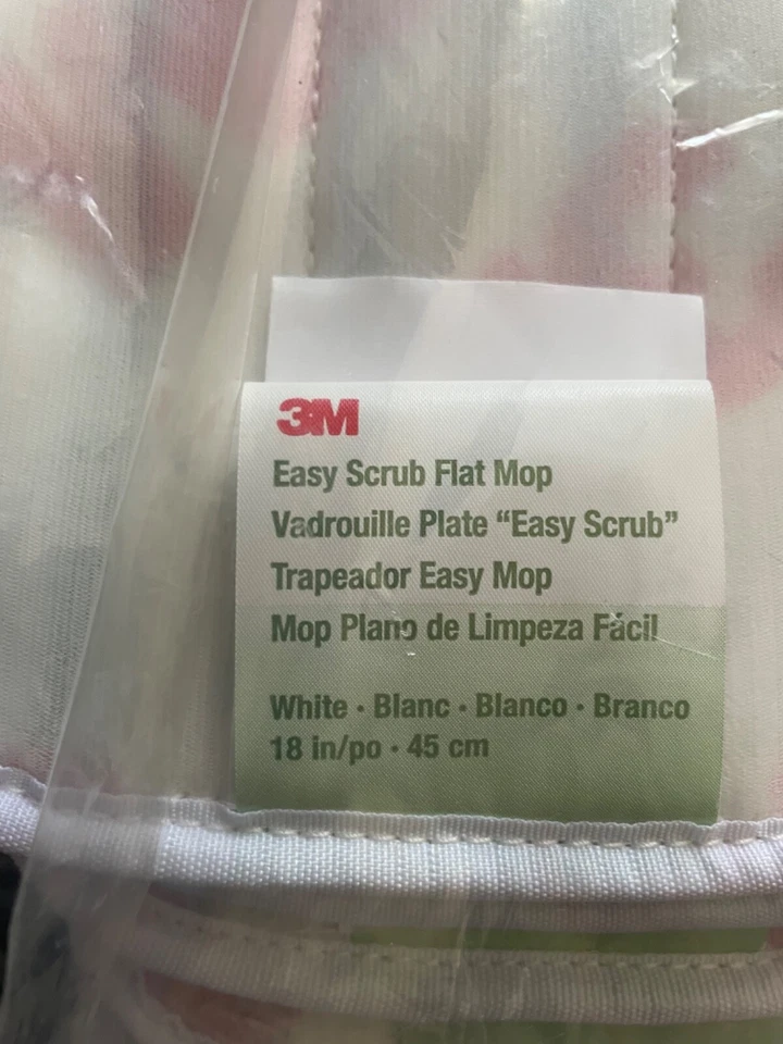 10 unidades - Almohadilla de cabeza de fregona plana de microfibra de 18"" fácil de fregar 3M 55594 Foto 4 de 4