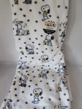 Peanuts Snoopy  Woodstock Playing White Plush Throw Blanket 60"X70" Berkshire