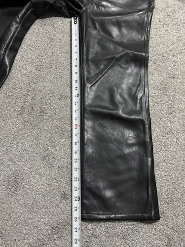 FRAME Le Jane Crop Genuine Leather Black Size 26 - Picture 5 of 11