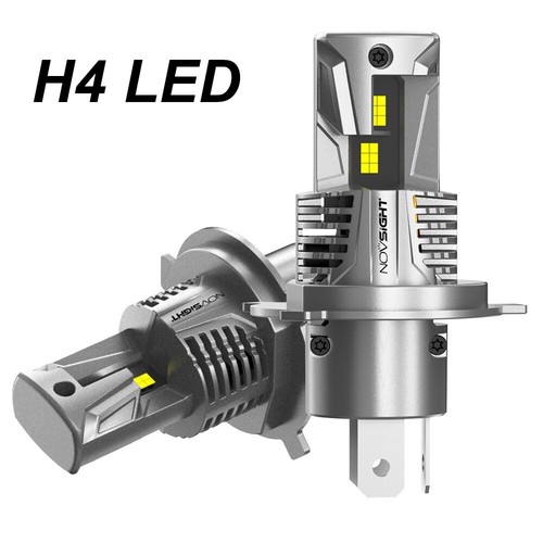 NOVSIGHT 9003 H4 LED Headlight Bulbs Kit 13000LM Hi/Lo Beam Super Bright White - Picture 2 of 9
