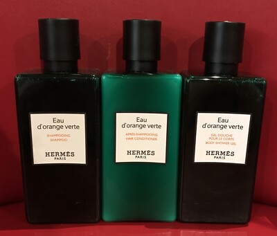 Hermes Eau D'orange Verte Set Shower Gel Shampoo & Conditioner 80