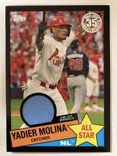 Yadier Molina 2020 Topps 1985 Topps BLACK Relic Jersey #85-ym (4719) 134/199