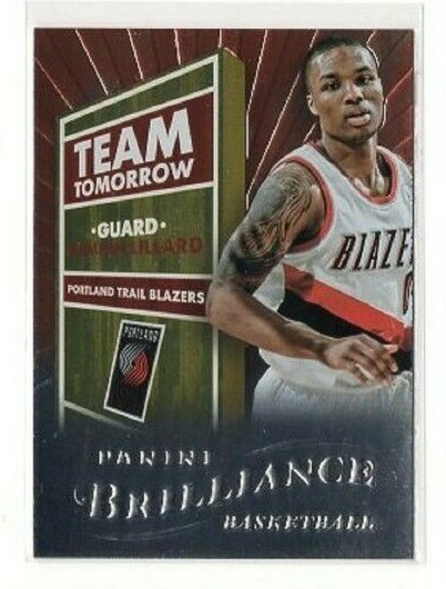 2012/13 PANINI BRILLIANCE DAMIAN LILLARD TEAM TOMORROW RC