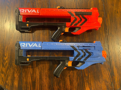 Lot of Nerf Rival Zeus MXV-1200 Semi-Automatic Blaster Guns