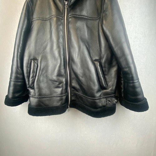 Warehouse Black Biker Faux Leather - Picture 3 of 6