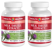 Immune system support -MILK THISTLE EXTRACT- milk thistle herbal - 2 Bottles
