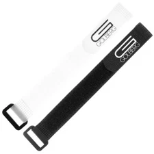 Golberg Cord, Rope, or Wire Strap Fasteners - Black or White - 9.25" x .75"