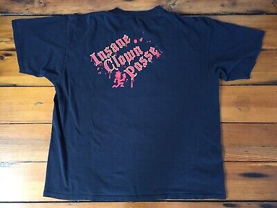 Vtg Insane Clown Posse ICP Black Cotton Short Sleeve Cartoon Vtg Insane Clown Posse ICP Black Cotton Short Sleeve Cartoon