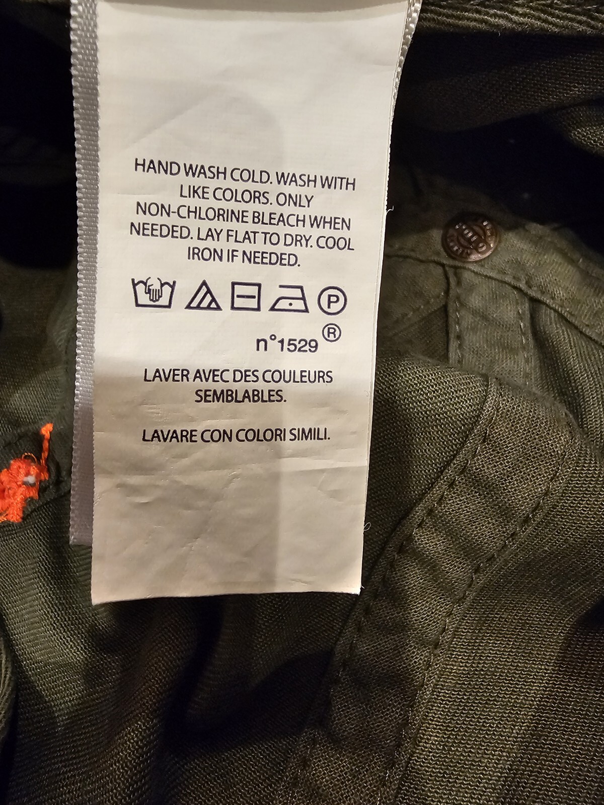 Genuine Polo Ralph Lauren Cotton Chino Baseball Cap Khaki Green