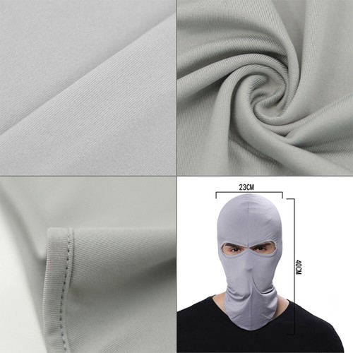 2 Hole Tactical Balaclava Full Face Mask Ski Cycling UV Protection Sun Hood USA - Picture 4 of 28
