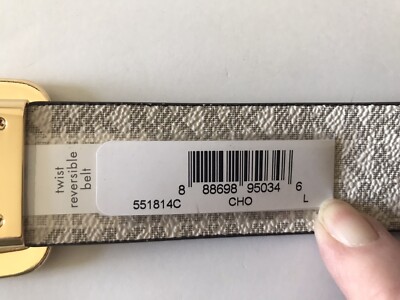 Michael Kors Rectangle Buckle Reversible Logo Belt 551814c  display picture 2