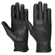 Hugger Ladies Premium Deerskin Leather Motorcycle Driving Riding Gloves