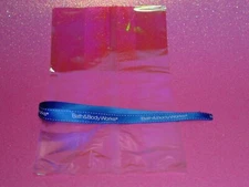 BATH & BODY WORKS GUSSETED *IRIDESCENT CELLOPHANE BAGS W/RIBBON NEW *GIFT BAGS*
