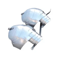 Medieval Steel Avenger Pauldrons Set
