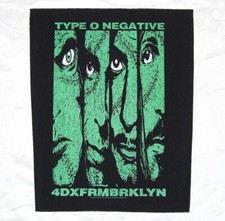 Type O Negative 4DXFRMBRKLYN Large Back Patch Heavy Metal