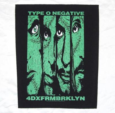 Type O Negative 4DXFRMBRKLYN Large Back Patch Heavy Metal