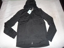 Ibex Men's Mammoth Full Zip Hoodie BLACK Medium NWT $295.
