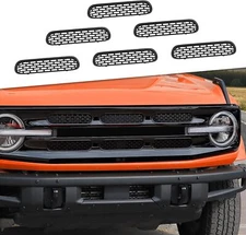 Front Grille Inserts Mesh Grill Frame Trim Exterior For Ford Bronco 2021-2025 US